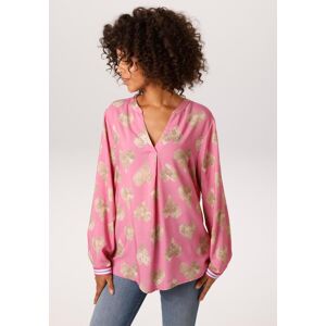 Schlupfbluse ANISTON CASUAL, Damen, Gr. 44, pink, hellbeige, dunkelbeige, Web, Obermaterial: 100% Viskose, bedruckt, gemustert, lässig geschnitten Po-bedeckend, V-Ausschnitt, 1-Knopf-Manschette, Blusen Schlupfbluse, mit kunstvollen Herzen bedruckt Schlupfbluse ANISTON CASUAL, Damen, Gr. 44, pink, hellbeige, dunkelbeige, Web, Obermaterial: 100% Viskose, bedruckt, gemustert, lässig geschnitten Po-bedeckend, V-Ausschnitt, 1-Knopf-Manschette, Blusen Schlupfbluse, mit kunstvollen Herzen bedruckt