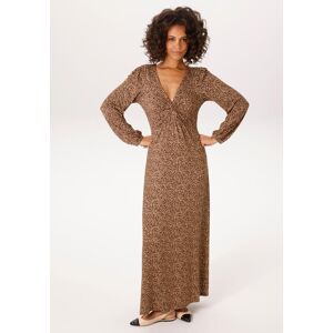 Maxikleid ANISTON CASUAL, Damen, Gr. 42, N-Gr, dunkelbraun, braun, hellbeige, Single Jersey, Obermaterial: 95% Viskose, 5% Elasthan, Paisley, gemustert, figurbetont knöchelfrei, V-Ausschnitt, elastischer Bund mit Gummizug, Kleider Maxikleid, mit raffinier Maxikleid ANISTON CASUAL, Damen, Gr. 42, N-Gr, dunkelbraun, braun, hellbeige, Single Jersey, Obermaterial: 95% Viskose, 5% Elasthan, Paisley, gemustert, figurbetont knöchelfrei, V-Ausschnitt, elastischer Bund mit Gummizug, Kleider Maxikleid, mit raffinier
