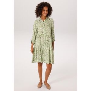 Blusenkleid ANISTON CASUAL, Damen, Gr. 40, N-Gr, grün (apfelgrün, weißbraun), Web, Obermaterial: 100% Viskose, bedruckt, geblümt, lässig geschnitten kniefrei, Krempelärmel, Kleider Blusenkleid, mit grafischen Blüten bedruckt Blusenkleid ANISTON CASUAL, Damen, Gr. 40, N-Gr, grün (apfelgrün, weißbraun), Web, Obermaterial: 100% Viskose, bedruckt, geblümt, lässig geschnitten kniefrei, Krempelärmel, Kleider Blusenkleid, mit grafischen Blüten bedruckt
