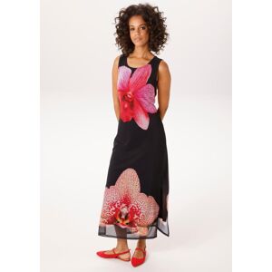 Sommerkleid ANISTON CASUAL, Damen, Gr. 38, N-Gr, schwarz, rot, fuchsia, weiß, pink, apricot, gelb, Netz, Obermaterial: 95% Polyester, 5% Elasthan. Futter: 100% Polyester, bedruckt, geblümt, figurumspielend knöchelfrei, Rundhals, Kleider Sommerkleid, mit g Sommerkleid ANISTON CASUAL, Damen, Gr. 38, N-Gr, schwarz, rot, fuchsia, weiß, pink, apricot, gelb, Netz, Obermaterial: 95% Polyester, 5% Elasthan. Futter: 100% Polyester, bedruckt, geblümt, figurumspielend knöchelfrei, Rundhals, Kleider Sommerkleid, mit g