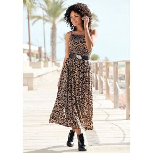 Midikleid BUFFALO "mit gesmoktem Oberteil und Animalprint", Damen, Gr. 40, N-Gr, bunt (leo, bedruckt), Jersey, Obermaterial: 100% Viskose, bedruckt, figurumspielend ca. Mitte Wade, eckiger Ausschnitt, Kleider Midikleid, feminines Jerseykleid, Animalkleid, Midikleid BUFFALO "mit gesmoktem Oberteil und Animalprint", Damen, Gr. 40, N-Gr, bunt (leo, bedruckt), Jersey, Obermaterial: 100% Viskose, bedruckt, figurumspielend ca. Mitte Wade, eckiger Ausschnitt, Kleider Midikleid, feminines Jerseykleid, Animalkleid,