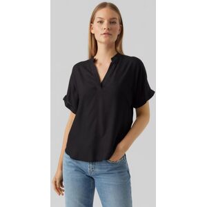 Véro Moda Shirtbluse VERO MODA "VMBEAUTY SS TOP GA NOOS", Damen, Gr. M, schwarz, Web, Obermaterial: 100% Viskose, unifarben, normal, V-Ausschnitt, Blusen Shirtbluse, Viskose, regular fit Véro Moda Shirtbluse VERO MODA "VMBEAUTY SS TOP GA NOOS", Damen, Gr. M, schwarz, Web, Obermaterial: 100% Viskose, unifarben, normal, V-Ausschnitt, Blusen Shirtbluse, Viskose, regular fit