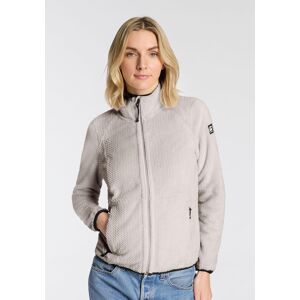 Fleecejacke KILLTEC "KOW 6 WMN KNTFLC JCKT", Damen, Gr. 42, weiss (weißer sand), Obermaterial: 100% Polyester, Jacken Fleecejacke, Übergangsjacke, windabweisend, mit Stehkragen Fleecejacke KILLTEC "KOW 6 WMN KNTFLC JCKT", Damen, Gr. 42, weiss (weißer sand), Obermaterial: 100% Polyester, Jacken Fleecejacke, Übergangsjacke, windabweisend, mit Stehkragen