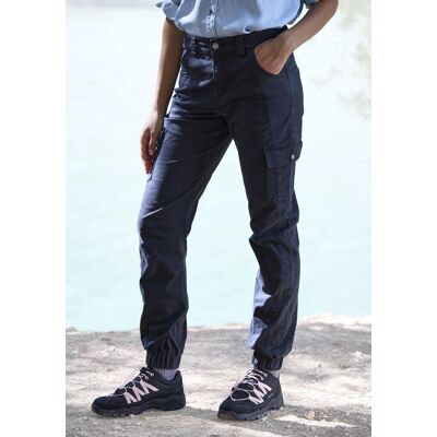 Trekkinghose VIVANCE ACTIVE "Cargo Jeans Optik", Damen, Gr. 44, N-Gr, schwarz, Obermaterial: 98% Baumwolle, 2% Elasthan, unifarben, Hosen Trekkinghose, Baumwollmix mit Cargo Taschen Trekkinghose VIVANCE ACTIVE "Cargo Jeans Optik", Damen, Gr. 44, N-Gr, schwarz, Obermaterial: 98% Baumwolle, 2% Elasthan, unifarben, Hosen Trekkinghose, Baumwollmix mit Cargo Taschen