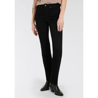 Gerade Jeans ARIZONA "Ultra-Stretch", Damen, Gr. 24, K + L Gr, schwarz (schwarz schwarz), Denim/Jeans, Obermaterial: 74% Baumwolle, 24% Polyester, 2% Elasthan, unifarben, Basic, gerade lang, Jeans Gerade Jeans, Used-Look-Waschung Gerade Jeans ARIZONA "Ultra-Stretch", Damen, Gr. 24, K + L Gr, schwarz (schwarz schwarz), Denim/Jeans, Obermaterial: 74% Baumwolle, 24% Polyester, 2% Elasthan, unifarben, Basic, gerade lang, Jeans Gerade Jeans, Used-Look-Waschung