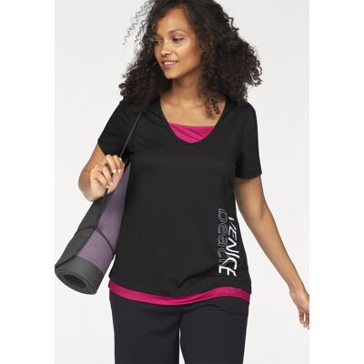 Funktionsshirt VENICE BEACH, Damen, Gr. 56/58, schwarz, Obermaterial: 95% Polyester, 5% Elasthan, figurumspielend, V-Ausschnitt, Shirts Funktionsshirt, figurbetonende Passform, V-Ausschnitt, schnelltrocknend Funktionsshirt VENICE BEACH, Damen, Gr. 56/58, schwarz, Obermaterial: 95% Polyester, 5% Elasthan, figurumspielend, V-Ausschnitt, Shirts Funktionsshirt, figurbetonende Passform, V-Ausschnitt, schnelltrocknend