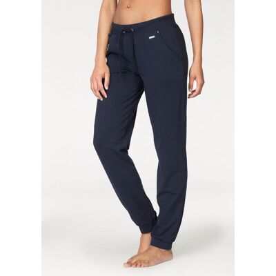 Relaxhose LASCANA, Damen, Gr. 52/54, N-Gr, blau (marine), Strick, Obermaterial: 60% Baumwolle, 40% Polyester, unifarben, Basic, bequem lang, Hosen Relaxhose, mit seitlichen Eingrifftaschen, Loungeanzug Relaxhose LASCANA, Damen, Gr. 52/54, N-Gr, blau (marine), Strick, Obermaterial: 60% Baumwolle, 40% Polyester, unifarben, Basic, bequem lang, Hosen Relaxhose, mit seitlichen Eingrifftaschen, Loungeanzug