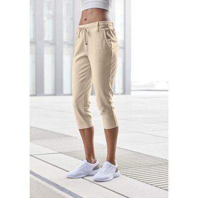 Caprileggings LASCANA, Damen, Gr. 40, N-Gr, beige (sand), Obermaterial: 70% Viskose, 25% Polyamid, 5% Elasthan, unifarben, Basic kniebedeckend, Hosen Caprileggings, mit seitlichen Taschen, Loungewear Caprileggings LASCANA, Damen, Gr. 40, N-Gr, beige (sand), Obermaterial: 70% Viskose, 25% Polyamid, 5% Elasthan, unifarben, Basic kniebedeckend, Hosen Caprileggings, mit seitlichen Taschen, Loungewear