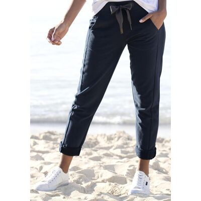 Sweathose ELBSAND "Brinja", Damen, Gr. XL (42), N-Gr, blau (marine), angeraute Sweatware, Obermaterial: 95% Baumwolle, 5% Elasthan, unifarben, figurumspielend lang, Hosen Sweathose, mit Logoprint am Bund und Taschen, Jogginghose, Relaxhose Sweathose ELBSAND "Brinja", Damen, Gr. XL (42), N-Gr, blau (marine), angeraute Sweatware, Obermaterial: 95% Baumwolle, 5% Elasthan, unifarben, figurumspielend lang, Hosen Sweathose, mit Logoprint am Bund und Taschen, Jogginghose, Relaxhose