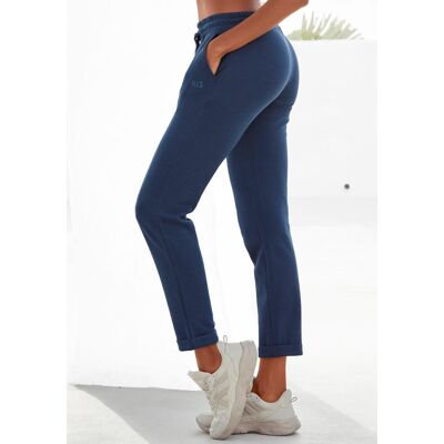H.I.S. Sweathose H.I.S, Damen, Gr. 52/54, N-Gr, blau (marine), Interlock, Obermaterial: 60% Baumwolle, 40% Polyester, bestickt, unifarben, bequem knöchellang, Hosen Sweathose, Schlupfhose mit kleinem Aufschlag am Saum, Loungewear H.I.S. Sweathose H.I.S, Damen, Gr. 52/54, N-Gr, blau (marine), Interlock, Obermaterial: 60% Baumwolle, 40% Polyester, bestickt, unifarben, bequem knöchellang, Hosen Sweathose, Schlupfhose mit kleinem Aufschlag am Saum, Loungewear
