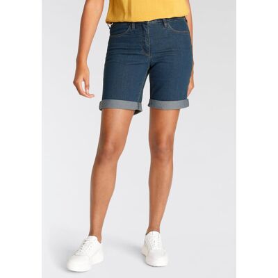 Jeansbermudas ARIZONA, Damen, Gr. 46, N-Gr, blau (blau washed), Denim/Jeans, Obermaterial: 81% Baumwolle, 17% Polyester, 2% Elasthan, Basic, comfort fit kurz, Jeans Jeansbermudas, weite Passform, kurze Beinform, hohe Leibhöhe Jeansbermudas ARIZONA, Damen, Gr. 46, N-Gr, blau (blau washed), Denim/Jeans, Obermaterial: 81% Baumwolle, 17% Polyester, 2% Elasthan, Basic, comfort fit kurz, Jeans Jeansbermudas, weite Passform, kurze Beinform, hohe Leibhöhe