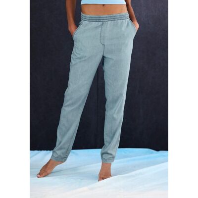 H.I.S. Jogger Pants H.I.S, Damen, Gr. 32/34, N-Gr, hellblau, Obermaterial: 65% Lyocell, 35% Baumwolle, unifarben, Basic, bequem lang, Hosen Jogger Pants, gerade geschnitten, in Denim Optik H.I.S. Jogger Pants H.I.S, Damen, Gr. 32/34, N-Gr, hellblau, Obermaterial: 65% Lyocell, 35% Baumwolle, unifarben, Basic, bequem lang, Hosen Jogger Pants, gerade geschnitten, in Denim Optik