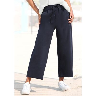 Sweathose ELBSAND "Neah", Damen, Gr. XL (42), N-Gr, blau (marine), Sweatware, Obermaterial: 95% Baumwolle, 5% Elasthan, unifarben, figurumspielend 7/8-Länge, Hosen Sweathose, in 7/8 Länge, Culotte aus weicher Sweatware mit Kordelzug, causal Sweathose ELBSAND "Neah", Damen, Gr. XL (42), N-Gr, blau (marine), Sweatware, Obermaterial: 95% Baumwolle, 5% Elasthan, unifarben, figurumspielend 7/8-Länge, Hosen Sweathose, in 7/8 Länge, Culotte aus weicher Sweatware mit Kordelzug, causal
