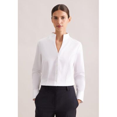 Klassische Bluse SEIDENSTICKER, Damen, Gr. L (40), weiss (weiß), 100% Baumwolle, unifarben, slim fit, ohne Ausschnitt, Blusen Klassische Bluse, 1/1 Kragen Uni Klassische Bluse SEIDENSTICKER, Damen, Gr. L (40), weiss (weiß), 100% Baumwolle, unifarben, slim fit, ohne Ausschnitt, Blusen Klassische Bluse, 1/1 Kragen Uni