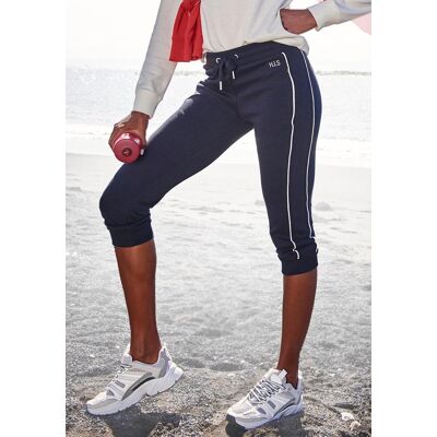 H.I.S. Caprihose H.I.S, Damen, Gr. 36/38, N-Gr, blau (marine), Interlock, Obermaterial: 60% Baumwolle, 40% Polyester, bestickt, unifarben, Basic, bequem kniebedeckend, Hosen Caprihose, mit seitlichem Piping. Ideal für Sport- und Freizeit. H.I.S. Caprihose H.I.S, Damen, Gr. 36/38, N-Gr, blau (marine), Interlock, Obermaterial: 60% Baumwolle, 40% Polyester, bestickt, unifarben, Basic, bequem kniebedeckend, Hosen Caprihose, mit seitlichem Piping. Ideal für Sport- und Freizeit.