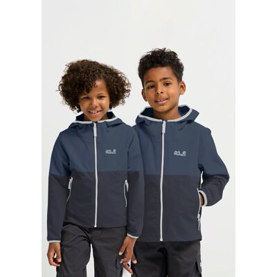 Softshelljacke JACK WOLFSKIN "SANDBIRD HOODED JKT K", Kinder, Gr. 176, midnight sky, Softshell, Obermaterial: 100% Polyester. Futter: 100% Polyester, kontrastfarbene Details, Basic hüftbedeckend, eingefasste Kante, Jacken Softshelljacke, Winddicht, atmung Softshelljacke JACK WOLFSKIN "SANDBIRD HOODED JKT K", Kinder, Gr. 176, midnight sky, Softshell, Obermaterial: 100% Polyester. Futter: 100% Polyester, kontrastfarbene Details, Basic hüftbedeckend, eingefasste Kante, Jacken Softshelljacke, Winddicht, atmung
