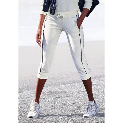 H.I.S. Caprihose H.I.S, Damen, Gr. 32/34, N-Gr, beige (ecru), Interlock, Obermaterial: 60% Baumwolle, 40% Polyester, bestickt, unifarben, Basic, bequem kniebedeckend, Hosen Caprihose, mit seitlichem Piping. Ideal für Sport- und Freizeit. H.I.S. Caprihose H.I.S, Damen, Gr. 32/34, N-Gr, beige (ecru), Interlock, Obermaterial: 60% Baumwolle, 40% Polyester, bestickt, unifarben, Basic, bequem kniebedeckend, Hosen Caprihose, mit seitlichem Piping. Ideal für Sport- und Freizeit.