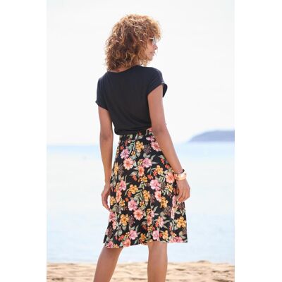 Jerseykleid BUFFALO, Damen, Gr. 36, N-Gr, bunt (schwarz, bunt bedruckt), Jersey, Obermaterial: 100% Viskose, bedruckt, unifarben, figurumspielend knieumspielend, Rundhals, Aufschlag, Kleider Jerseykleid, mit Seitennahttaschen Jerseykleid BUFFALO, Damen, Gr. 36, N-Gr, bunt (schwarz, bunt bedruckt), Jersey, Obermaterial: 100% Viskose, bedruckt, unifarben, figurumspielend knieumspielend, Rundhals, Aufschlag, Kleider Jerseykleid, mit Seitennahttaschen
