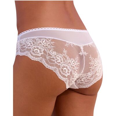 Slip LASCANA "Maria", Damen, Gr. 40/42, weiß, rosa, Spitze, Obermaterial: 83% Polyamid, 10% Elasthan, 7% Polyester, Unterhosen Slip, mit bunten Blumen aus feiner Stickereispitze Slip LASCANA "Maria", Damen, Gr. 40/42, weiß, rosa, Spitze, Obermaterial: 83% Polyamid, 10% Elasthan, 7% Polyester, Unterhosen Slip, mit bunten Blumen aus feiner Stickereispitze