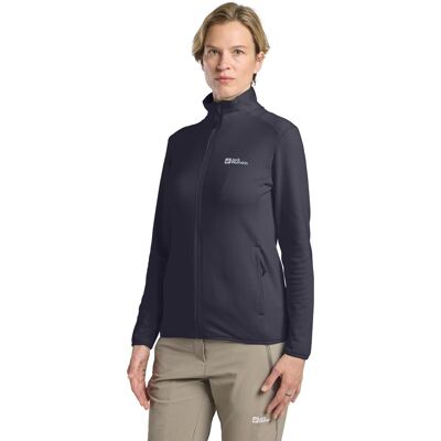 Fleecejacke JACK WOLFSKIN "0", Damen, Gr. XXL, grau (graphite), Obermaterial: 92% Polyester, 8% Elasthan, Jacken Fleecejacke, Atmungsaktiv, leicht, Übergangsjacke Fleecejacke JACK WOLFSKIN "0", Damen, Gr. XXL, grau (graphite), Obermaterial: 92% Polyester, 8% Elasthan, Jacken Fleecejacke, Atmungsaktiv, leicht, Übergangsjacke