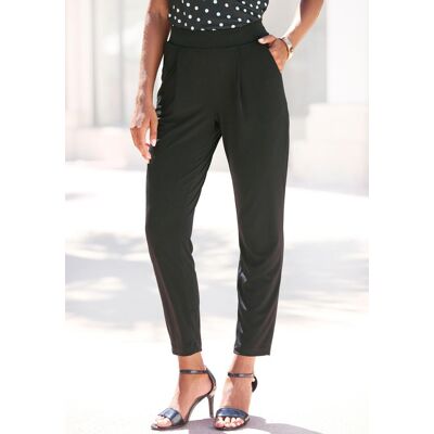 Schlupfhose LASCANA "stilvoll und bequem", Damen, Gr. 38, N-Gr, schwarz, Crêpe, Obermaterial: 95% Polyester, 5% Elasthan, unifarben, figurumspielend 7/8-Länge, Hosen Schlupfhose, casual-chic Business-Look, 7/8-Länge, Sommerhose Schlupfhose LASCANA "stilvoll und bequem", Damen, Gr. 38, N-Gr, schwarz, Crêpe, Obermaterial: 95% Polyester, 5% Elasthan, unifarben, figurumspielend 7/8-Länge, Hosen Schlupfhose, casual-chic Business-Look, 7/8-Länge, Sommerhose
