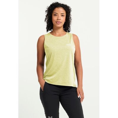 Tanktop JACK WOLFSKIN "WILDTRAIL TANK TOP W", Damen, Gr. XL (46), daisy, Obermaterial: 100% Polyester, normal, Rundhals, Tops Tanktop Tanktop JACK WOLFSKIN "WILDTRAIL TANK TOP W", Damen, Gr. XL (46), daisy, Obermaterial: 100% Polyester, normal, Rundhals, Tops Tanktop