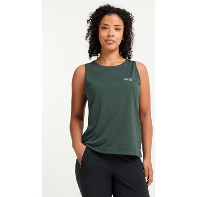 Tanktop JACK WOLFSKIN "WILDTRAIL TANK TOP W", Damen, Gr. M (38/40), sago palm, Obermaterial: 100% Polyester, normal, Rundhals, Tops Tanktop Tanktop JACK WOLFSKIN "WILDTRAIL TANK TOP W", Damen, Gr. M (38/40), sago palm, Obermaterial: 100% Polyester, normal, Rundhals, Tops Tanktop