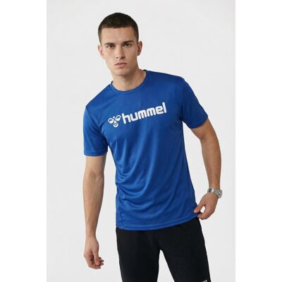Trainingsshirt HUMMEL "hmlLOGO JERSEY S/S", Gr. XL (54), blau (true blau), Obermaterial: 100% Polyester, normal normal, Rundhals, Shirts Trainingsshirt, normale Passform, kurze Ärmel, atmungsaktives Material Trainingsshirt HUMMEL "hmlLOGO JERSEY S/S", Gr. XL (54), blau (true blau), Obermaterial: 100% Polyester, normal normal, Rundhals, Shirts Trainingsshirt, normale Passform, kurze Ärmel, atmungsaktives Material