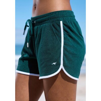Relaxshorts KANGAROOS, Damen, Gr. 44/46, N-Gr, grün, Frottee, Obermaterial: 50% Baumwolle, 48% Polyester, 2% Elasthan, unifarben, Basic, kurz, Hosen Relaxshorts, mit sportlichem Seitenstreifen und weichem Frottee Material Relaxshorts KANGAROOS, Damen, Gr. 44/46, N-Gr, grün, Frottee, Obermaterial: 50% Baumwolle, 48% Polyester, 2% Elasthan, unifarben, Basic, kurz, Hosen Relaxshorts, mit sportlichem Seitenstreifen und weichem Frottee Material