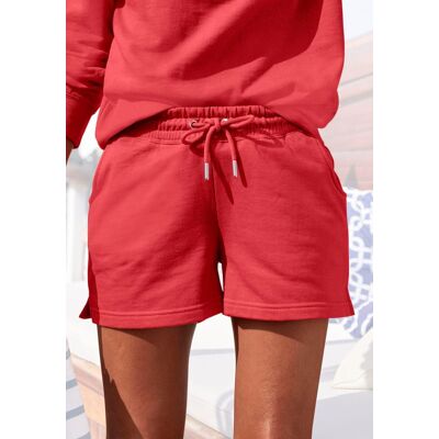 H.I.S. Sweatshorts H.I.S, Damen, Gr. 40/42, N-Gr, rot, Interlock, Obermaterial: 60% Baumwolle, 40% Polyester, unifarben, Basic, kurz, Hosen Sweatshorts, im maritimen Stil, Loungewear, Loungeanzug H.I.S. Sweatshorts H.I.S, Damen, Gr. 40/42, N-Gr, rot, Interlock, Obermaterial: 60% Baumwolle, 40% Polyester, unifarben, Basic, kurz, Hosen Sweatshorts, im maritimen Stil, Loungewear, Loungeanzug
