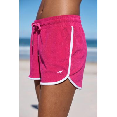 Relaxshorts KANGAROOS, Damen, Gr. 40/42, N-Gr, pink, Frottee, Obermaterial: 50% Baumwolle, 48% Polyester, 2% Elasthan, unifarben, Basic, kurz, Hosen Relaxshorts, mit sportlichem Seitenstreifen und weichem Frottee Material Relaxshorts KANGAROOS, Damen, Gr. 40/42, N-Gr, pink, Frottee, Obermaterial: 50% Baumwolle, 48% Polyester, 2% Elasthan, unifarben, Basic, kurz, Hosen Relaxshorts, mit sportlichem Seitenstreifen und weichem Frottee Material