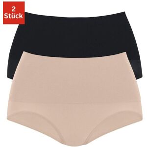 Formslip PETITE FLEUR, Damen, Gr. 36/38, schwarz (schwarz, beige), Obermaterial: 65% Baumwolle, 20% Elasthan, 15% Polyamid, unifarben, Unterhosen Formslip, aus elastischer Baumwolle, Shape wear Formslip PETITE FLEUR, Damen, Gr. 36/38, schwarz (schwarz, beige), Obermaterial: 65% Baumwolle, 20% Elasthan, 15% Polyamid, unifarben, Unterhosen Formslip, aus elastischer Baumwolle, Shape wear