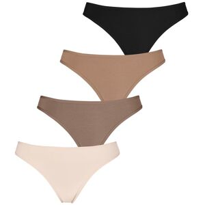 String LASCANA, Damen, Gr. 44/46, bunt (champagner, nougat, beige, schwarz), Obermaterial: 95% Baumwolle, 5% Elasthan, unifarben, körpernah, Unterhosen String, aus elastischer Baumwolle String LASCANA, Damen, Gr. 44/46, bunt (champagner, nougat, beige, schwarz), Obermaterial: 95% Baumwolle, 5% Elasthan, unifarben, körpernah, Unterhosen String, aus elastischer Baumwolle