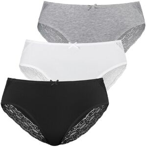 Jazz-Pants Slips VIVANCE, Damen, Gr. 40/42, beige (creme, grau meliert, schwarz), Single Jersey, Obermaterial: 95% Baumwolle, 5% Elasthan. Spitze: 90% Polyamid, 10% Elasthan, unifarben, körpernah, Unterhosen Jazz-Pants Slips, aus elastischer Baumwolle mit Jazz-Pants Slips VIVANCE, Damen, Gr. 40/42, beige (creme, grau meliert, schwarz), Single Jersey, Obermaterial: 95% Baumwolle, 5% Elasthan. Spitze: 90% Polyamid, 10% Elasthan, unifarben, körpernah, Unterhosen Jazz-Pants Slips, aus elastischer Baumwolle mit