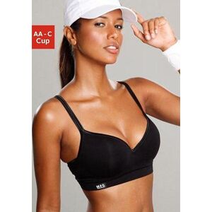 H.I.S. Sport-BH H.I.S, Damen, Gr. 75, Cup D, schwarz, Microtouch, Obermaterial: 85% Polyamid, 15% Elasthan, BHs Sport-BH, mit Push-up-Kissen H.I.S. Sport-BH H.I.S, Damen, Gr. 75, Cup D, schwarz, Microtouch, Obermaterial: 85% Polyamid, 15% Elasthan, BHs Sport-BH, mit Push-up-Kissen
