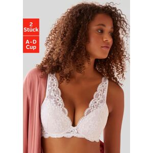 Push-up-BH PETITE FLEUR, Damen, Gr. 80, Cup C, schwarz-weiss (weiß, schwarz), Spitze, Obermaterial: 60% Polyamid, 35% Polyester, 5% Elasthan, BHs Push-up-BH, in High Apex Schnittform, Dessous Push-up-BH PETITE FLEUR, Damen, Gr. 80, Cup C, schwarz-weiss (weiß, schwarz), Spitze, Obermaterial: 60% Polyamid, 35% Polyester, 5% Elasthan, BHs Push-up-BH, in High Apex Schnittform, Dessous