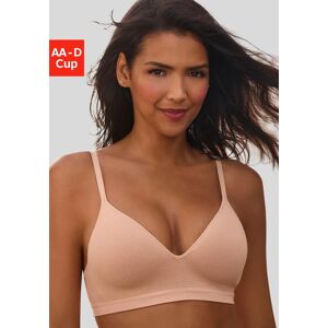 Push-up-BH LASCANA "COMFY BRA", Damen, Gr. 85, Cup AA, braun (toffee), Piqué, Obermaterial: 50% Baumwolle, 33% Polyamid, 14% Polyester, 3% Elasthan, Basic, BHs Push-up-BH, ohne Bügel aus Baumwolle, Basic Dessous Push-up-BH LASCANA "COMFY BRA", Damen, Gr. 85, Cup AA, braun (toffee), Piqué, Obermaterial: 50% Baumwolle, 33% Polyamid, 14% Polyester, 3% Elasthan, Basic, BHs Push-up-BH, ohne Bügel aus Baumwolle, Basic Dessous