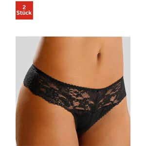 String NUANCE, Damen, Gr. 36/38, schwarz (2xschwarz), Spitze, Obermaterial: 85% Polyamid, 15% Elasthan, körpernah, Unterhosen String, Dessous mit breitem Spitzenband String NUANCE, Damen, Gr. 36/38, schwarz (2xschwarz), Spitze, Obermaterial: 85% Polyamid, 15% Elasthan, körpernah, Unterhosen String, Dessous mit breitem Spitzenband