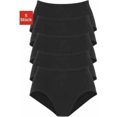 Taillenslip PETITE FLEUR, Damen, Gr. 50, schwarz, Piqué, Obermaterial: 95% Baumwolle, 5% Elasthan, unifarben, körpernah, Unterhosen Taillenslip, aus weicher Pikee-Qualität Taillenslip PETITE FLEUR, Damen, Gr. 50, schwarz, Piqué, Obermaterial: 95% Baumwolle, 5% Elasthan, unifarben, körpernah, Unterhosen Taillenslip, aus weicher Pikee-Qualität