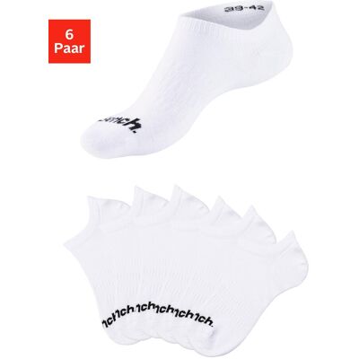 Sportsocken BENCH., Damen, Gr. 39-42, weiss (6x weiß), Baumwollmischung, unifarben, elastisch, Socken Sportsocken, Sneakersocken verschwinden im Schuh Sportsocken BENCH., Damen, Gr. 39-42, weiss (6x weiß), Baumwollmischung, unifarben, elastisch, Socken Sportsocken, Sneakersocken verschwinden im Schuh