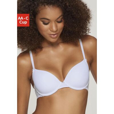 Schalen-BH NUANCE, Damen, Gr. 85, Cup A, weiss (weiß), Spitze, Obermaterial: 85% Polyamid, 15% Elasthan, BHs Schalen-BH, im Rücken aus Spitze, Cups aus Microtouch, Dessous Schalen-BH NUANCE, Damen, Gr. 85, Cup A, weiss (weiß), Spitze, Obermaterial: 85% Polyamid, 15% Elasthan, BHs Schalen-BH, im Rücken aus Spitze, Cups aus Microtouch, Dessous