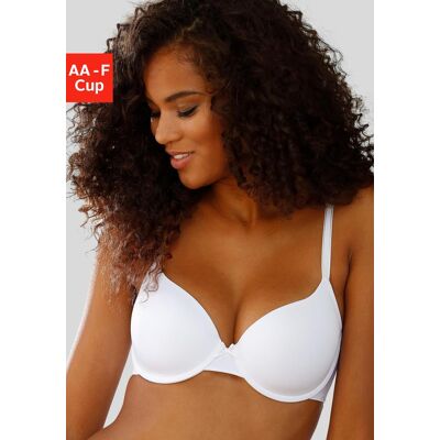 Schalen-BH LASCANA "Ela - perfect basic", Damen, Gr. 95, Cup C, weiss (weiß), Microtouch, Obermaterial: 82% Polyamid (TACTEL), 18% Elasthan (LYCRA), Basic, BHs Schalen-BH, mit Bügel aus seidiger Microfaser Schalen-BH LASCANA "Ela - perfect basic", Damen, Gr. 95, Cup C, weiss (weiß), Microtouch, Obermaterial: 82% Polyamid (TACTEL), 18% Elasthan (LYCRA), Basic, BHs Schalen-BH, mit Bügel aus seidiger Microfaser