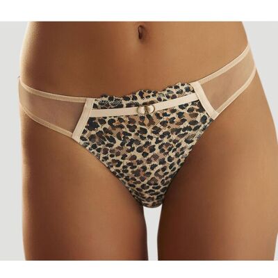 String LASCANA, Damen, Gr. 48/50, beige (leodruck), Microtouch, Obermaterial: 88% Polyamid, 12% Elasthan, figurbetont, Unterhosen String, in aufregendem Leo-Look String LASCANA, Damen, Gr. 48/50, beige (leodruck), Microtouch, Obermaterial: 88% Polyamid, 12% Elasthan, figurbetont, Unterhosen String, in aufregendem Leo-Look