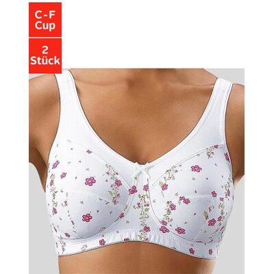 Petite Fleur Komfort D-Cup Weiß BH - BH Petite Fleur Komfort D-Cup Weiß BH - BH