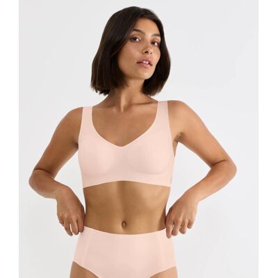 Bralette SLOGGI "ZERO Feel 2.0", Damen, Gr. M, N-Gr, rosa (puff pink), Single Jersey, Obermaterial: 76% Polyamid, 24% Elasthan, BHs Bralette, mit herausnehmbaren Pads, mittlerer Halt, Mikrofaser Bralette SLOGGI "ZERO Feel 2.0", Damen, Gr. M, N-Gr, rosa (puff pink), Single Jersey, Obermaterial: 76% Polyamid, 24% Elasthan, BHs Bralette, mit herausnehmbaren Pads, mittlerer Halt, Mikrofaser