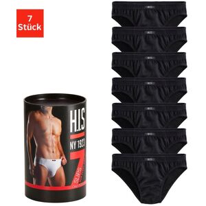 H.I.S. Slip H.I.S "Unterhosen für Herren", Herren, Gr. 7 (XL), 7 Stk., schwarz, Jersey, Obermaterial: 95% Baumwolle, 5% Elasthan, unifarben, körpernah, Unterhosen Slip, aus Baumwoll-Mix in einer Dose verpackt H.I.S. Slip H.I.S "Unterhosen für Herren", Herren, Gr. 7 (XL), 7 Stk., schwarz, Jersey, Obermaterial: 95% Baumwolle, 5% Elasthan, unifarben, körpernah, Unterhosen Slip, aus Baumwoll-Mix in einer Dose verpackt
