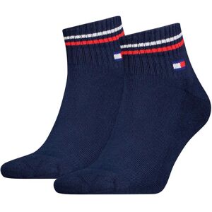 Kurzsocken TOMMY HILFIGER "TH UNI TJ QUARTER 2P ICONIC", Herren, Gr. 35-38, blau (schwarz navy), Baumwollmischung, Socken Kurzsocken, Half-Terry-Sohle für zusätzlichen Komfort Kurzsocken TOMMY HILFIGER "TH UNI TJ QUARTER 2P ICONIC", Herren, Gr. 35-38, blau (schwarz navy), Baumwollmischung, Socken Kurzsocken, Half-Terry-Sohle für zusätzlichen Komfort