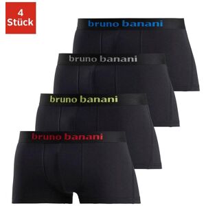 Hipster BRUNO BANANI, Herren, Gr. M, 4 Stk., schwarz, Jersey, Obermaterial: 95% Baumwolle, 5% Elasthan, unifarben, körpernah, Unterhosen Hipster, knapp sitzende Boxershorts mit Logo Webbund aus Baumwollmischung Hipster BRUNO BANANI, Herren, Gr. M, 4 Stk., schwarz, Jersey, Obermaterial: 95% Baumwolle, 5% Elasthan, unifarben, körpernah, Unterhosen Hipster, knapp sitzende Boxershorts mit Logo Webbund aus Baumwollmischung
