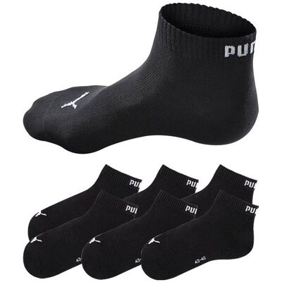 Kurzsocken PUMA "PUMA UNISEX QUARTER PLAIN 6P ECOM", Herren, Gr. 47-49, schwarz, Baumwolle, Baumwollmischung, Elasthan, Polyamid, bedruckt, unifarben, elastisch, Socken Kurzsocken, mit Rippbündchen Kurzsocken PUMA "PUMA UNISEX QUARTER PLAIN 6P ECOM", Herren, Gr. 47-49, schwarz, Baumwolle, Baumwollmischung, Elasthan, Polyamid, bedruckt, unifarben, elastisch, Socken Kurzsocken, mit Rippbündchen