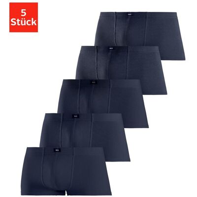H.I.S. Hipster H.I.S, Herren, Gr. 8 (XXL), 5 Stk., navy, Jersey, Obermaterial: 95% Baumwolle, 5% Elasthan, unifarben, körpernah, Unterhosen Hipster, knapp sitzende Boxershorts aus Baumwollstretch H.I.S. Hipster H.I.S, Herren, Gr. 8 (XXL), 5 Stk., navy, Jersey, Obermaterial: 95% Baumwolle, 5% Elasthan, unifarben, körpernah, Unterhosen Hipster, knapp sitzende Boxershorts aus Baumwollstretch